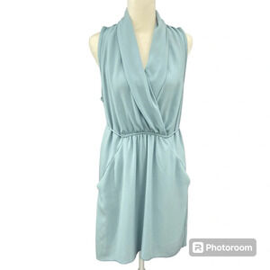 Aritzia Wilfred Sabine Sleeveless Wrap Front Tie Lightweight Dress Size Small